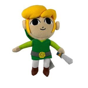 NINTENDO Zelda Link 7" Plush Stuffed Doll Phantom Hourglass Green Tunic 2012